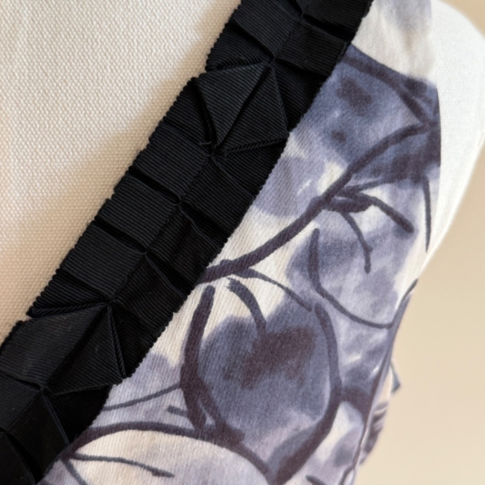 Anthropologie Moulinette Soeurs Indigo Blue Garden Watercolor Dress Size 2 - Picture 12 of 16